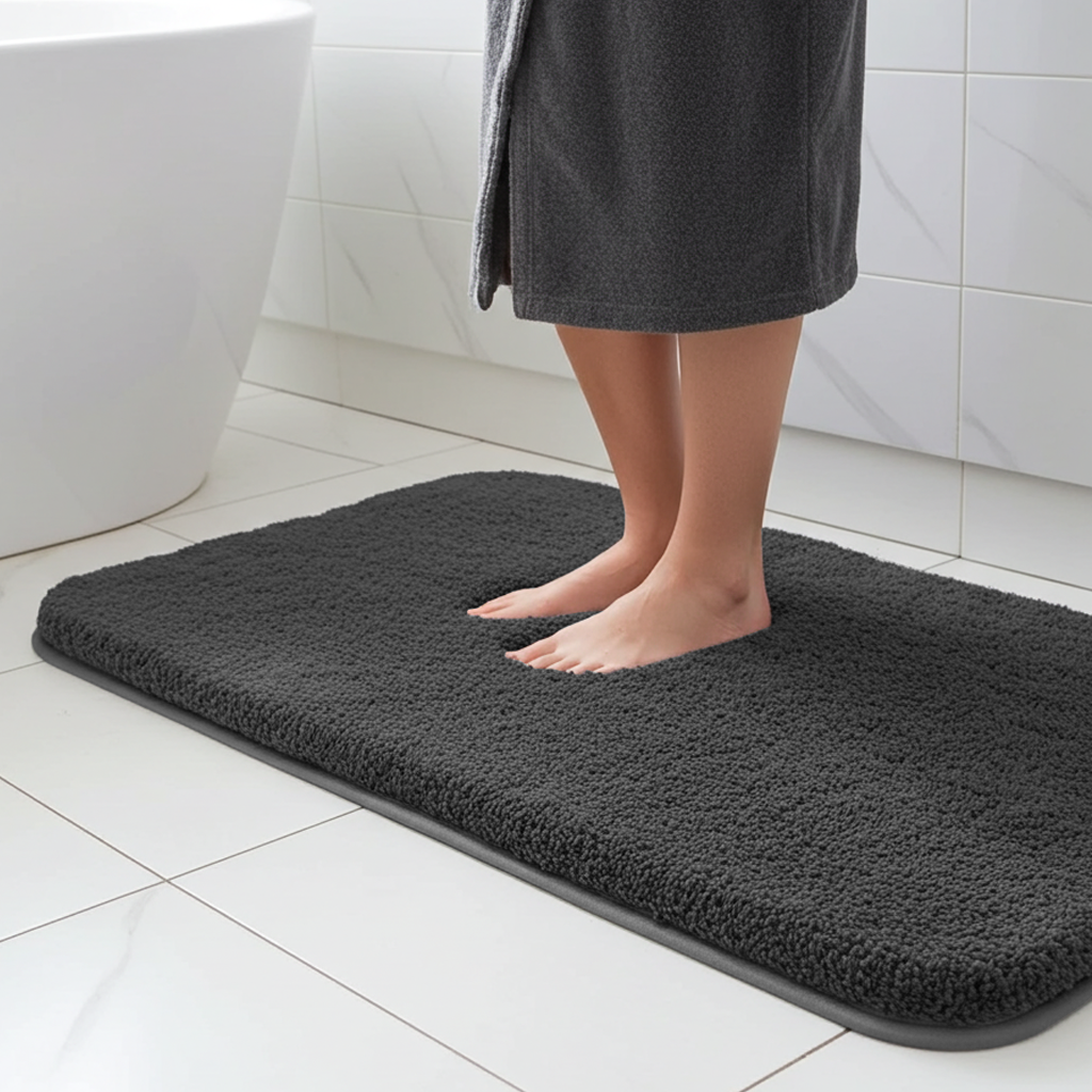 Luxuriously Thick Bathroom Rug — Ultra-Soft, Plush Comfort